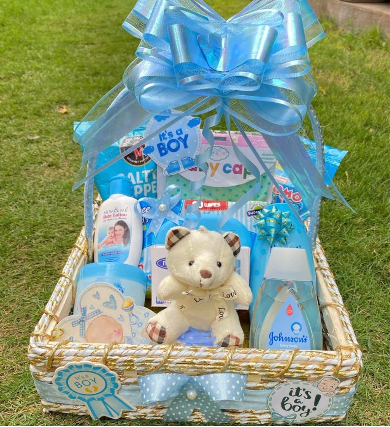 NEWBORN BABY BOY BASKET
