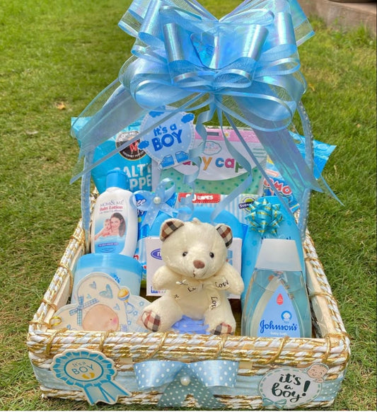 NEWBORN BABY BOY BASKET