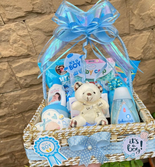NEWBORN BABY BOY BASKET