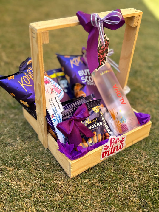 PURPLE THEME BASKET FOR HER